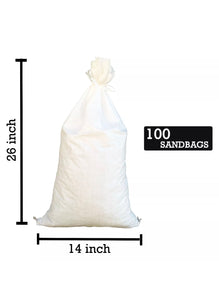 Flood Sandbags White 14" x 26" QTY100
