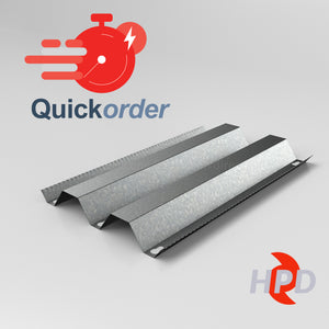 Quick Order 2" 28ga Bertha 15-in x 88-in Galvanized Steel Hurricane Panels